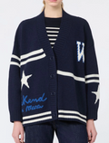 Cardigan con scollo a V