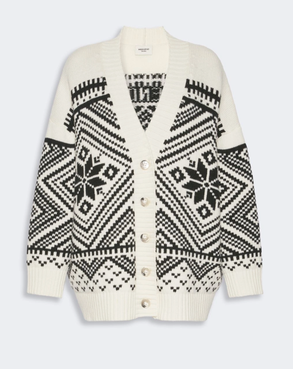Cardigan con scollo a V