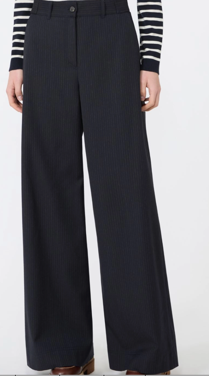 Pantaloni wide leg con gamba larga
